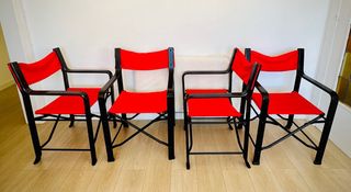 Sillas Director Plegables Vintage Federico Giner (