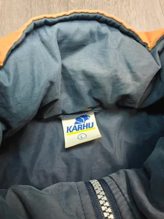 Abrigo vintage Karhu hombre naranja