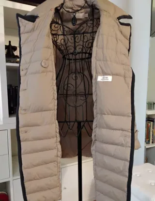 Abrigo BDBA Pluma Natural Beige