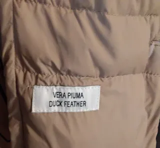 Abrigo BDBA Pluma Natural Beige