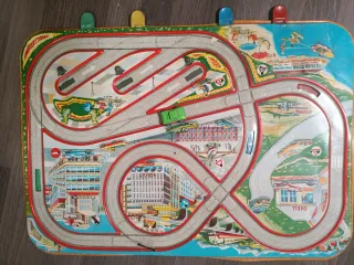 Circuito de metal antiguo 50x35cm