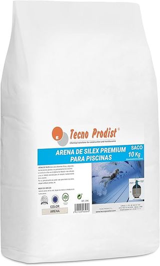 Tecno Prodist Arena DE Silex Premium per Piscine (Sacco 10 Kg) Granulometria 0,4-0,8 mm - Ideale per il Filtro della Piscina
