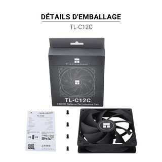 TR TL-C12C Ventilador de enfriamiento de carcasa s