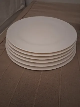 Set di stoviglie in plastica blu e verde