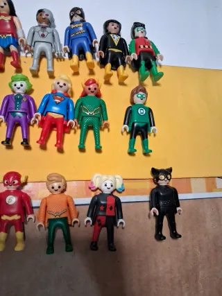 Lote 16 Figuras Playmobil Superhéroes