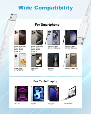 Cable USB C a USB C Carga Rapida 3M, 100W Cable us