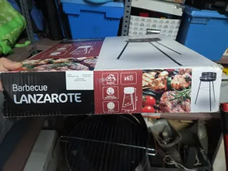 Barbacoa de carbón negra