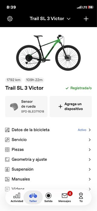 Bicicleta de Montaña Cannondale Trail SL3 nueva