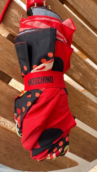 Paraguas Moschino Rojo y Multicolor
