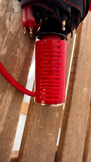 Paraguas Moschino Rojo y Multicolor