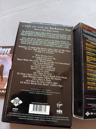 VHS Backstreet Boys A Night Out With