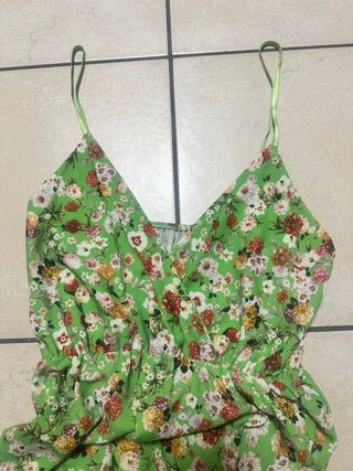 Vestito estivo verde floreale