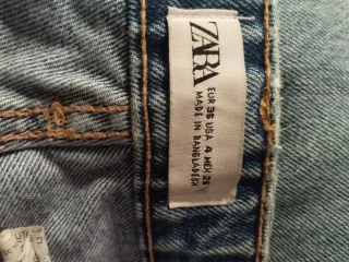 Pantalón vaquero ancho mujer