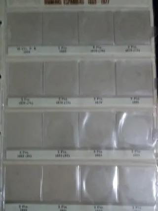 Álbum Monedas Españolas 1869 -1927 sin monedas