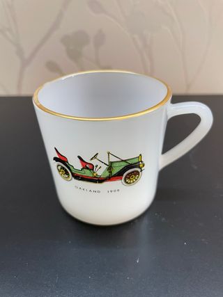 6 Tazas Arcopal Vintage Coches Antiguos 1970