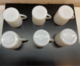 6 Tazas Arcopal Vintage Coches Antiguos 1970