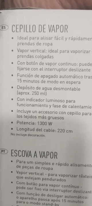 Plancha de vapor SilverCrest 1300W