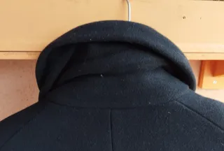 Abrigo Lana Zara Talla 44 Negro