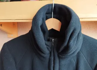 Abrigo Lana Zara Talla 44 Negro