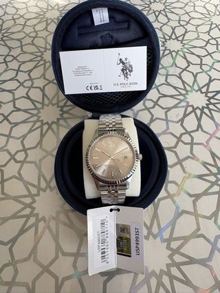 Reloj U.S. Polo Assn. Dorado y Plateado