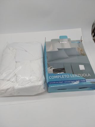 Poligino Lenzuola Letto 120 - Set Lenzuola 3 Pezzi - Lenzuolo con Angoli Regolabili - Copripiumino - 1 Fodera Cuscino 50x80 (Letto 120-1