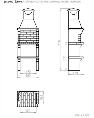 Barbacoa de obra económica
