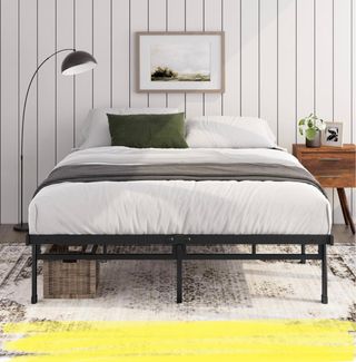Base Cama Doble Metálica Negra