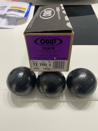 Nuove palle da bocce OBUT Ton'R 72mm 700g