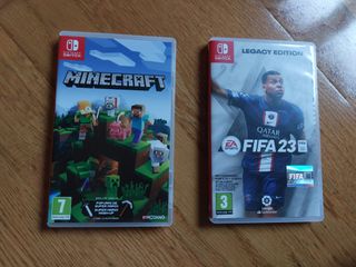 Nintendo Switch + Juegos Minecraft y FIFA 23