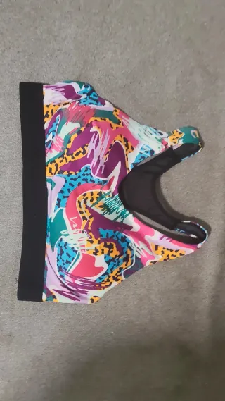 Sujetador deportivo Domyos estampado multicolor M