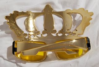 Gafas de Rey y Reina Doradas
