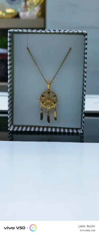 Collar Planeta Rojo y Estrella