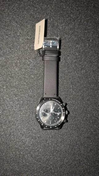 Reloj Emporio Armani Negro y Plateado