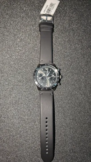 Reloj Emporio Armani Negro y Plateado