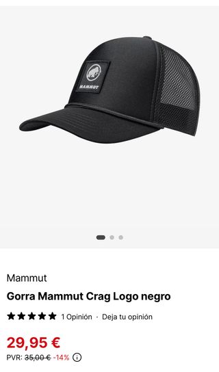 Gorra Mammut Negra