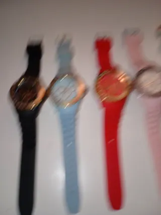 Lote 5 Relojes Silicona Colores