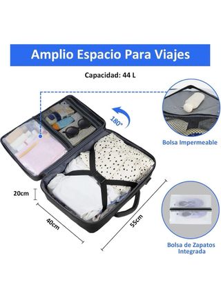 Mochila Taygeer Cabina 55x40x20 Negra