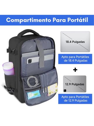 Mochila Taygeer Cabina 55x40x20 Negra