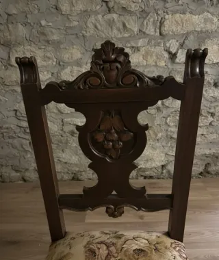 Mesa de comedor de madera maciza y 6 sillas