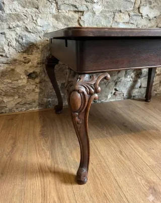 Mesa de comedor de madera maciza y 6 sillas