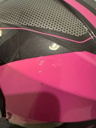 Casco Moto LS2 Talla XS Negro y Rosa