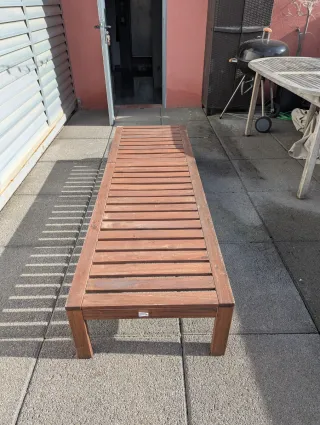 Tumbona IKEA NÄMMARÖ madera y cojín