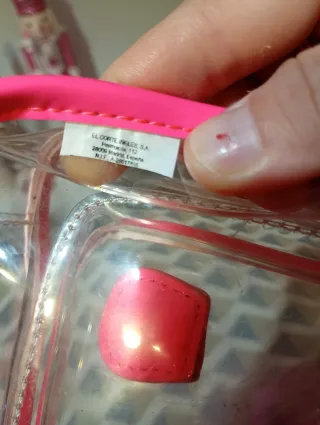 Bolso transparente El Corte Inglés rosa