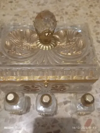 Set de 4 Perfumeros Vintage con Caja