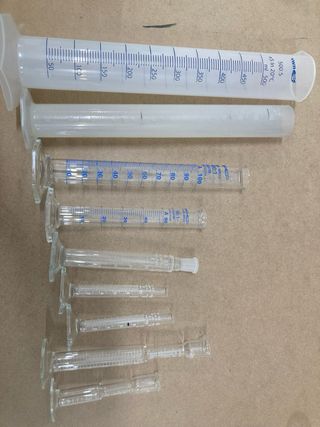 Lote material laboratorio vidrio