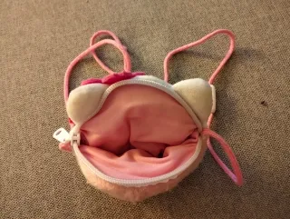 Bolso Hello Kitty Peluche Flores Rosas