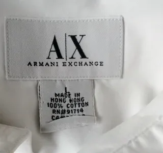 Camisa Armani Hombre Blanca