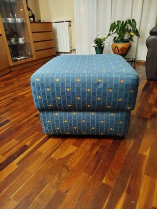 Puf sillón en color azul