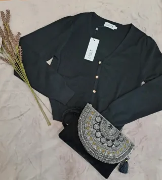 Chaqueta punto Molly Bracken negra