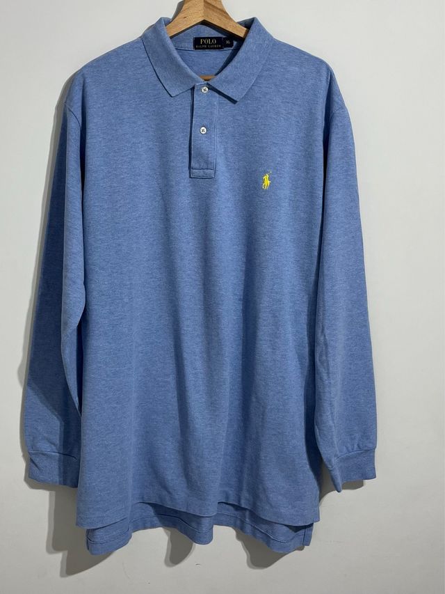 Polo Ralph Lauren Manga Larga Azul XL